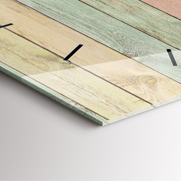 Orologio quadrato Tavole colorate