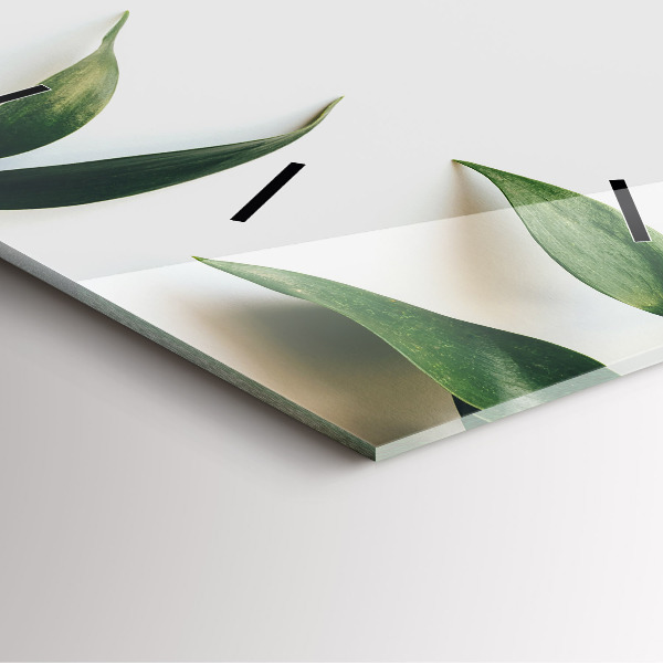 Orologio quadrato Cornice fogliare