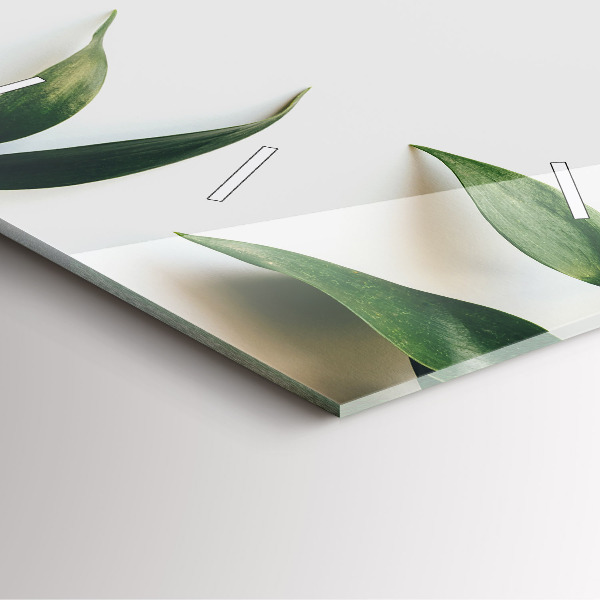 Orologio quadrato Cornice fogliare