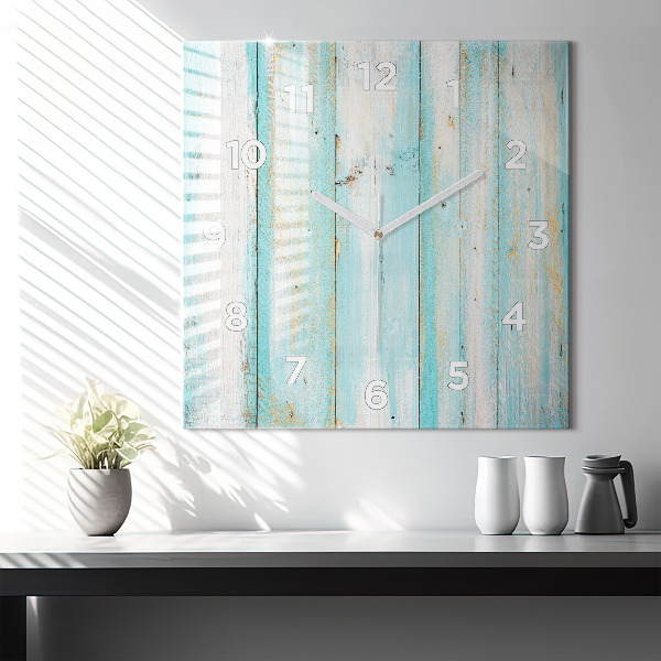 Orologio quadrato Tavole blu