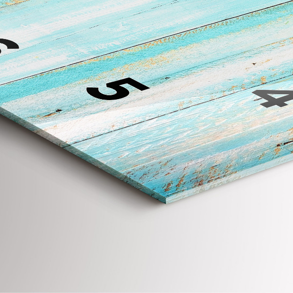 Orologio quadrato Tavole blu