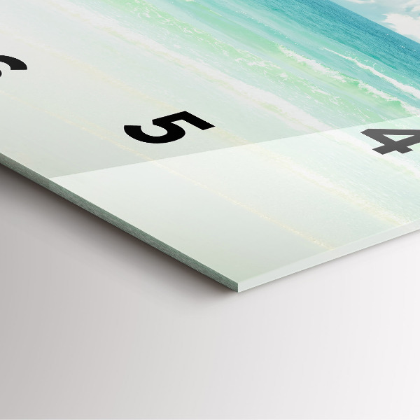 Orologio quadrato Paesaggio marino