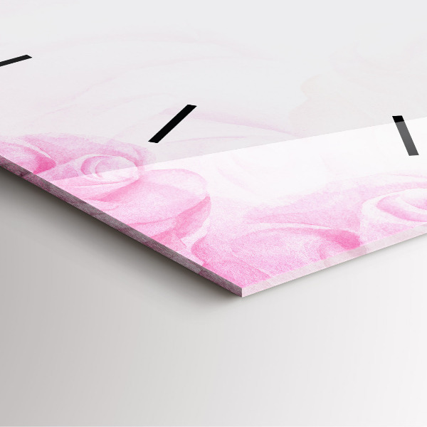 Orologio quadrato Rose astratte