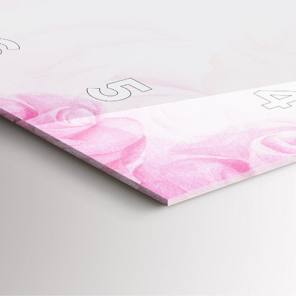 Orologio quadrato Rose astratte