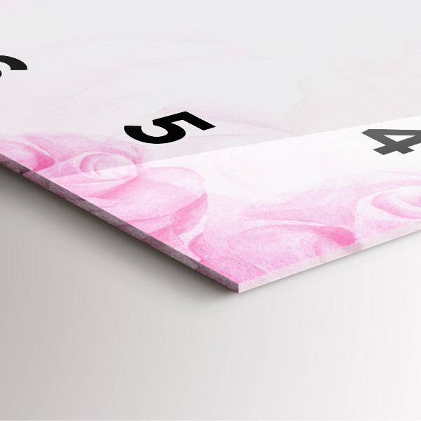 Orologio quadrato Rose astratte