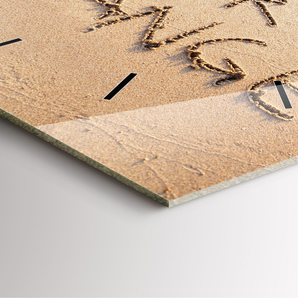 Orologio quadrato Citazione sulla spiaggia