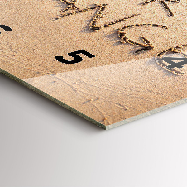 Orologio quadrato Citazione sulla spiaggia