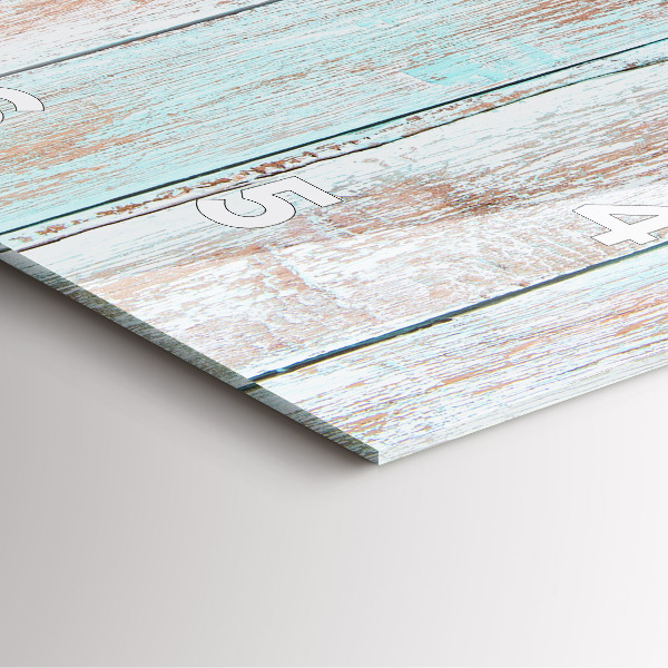 Orologio quadrato Legno pastello