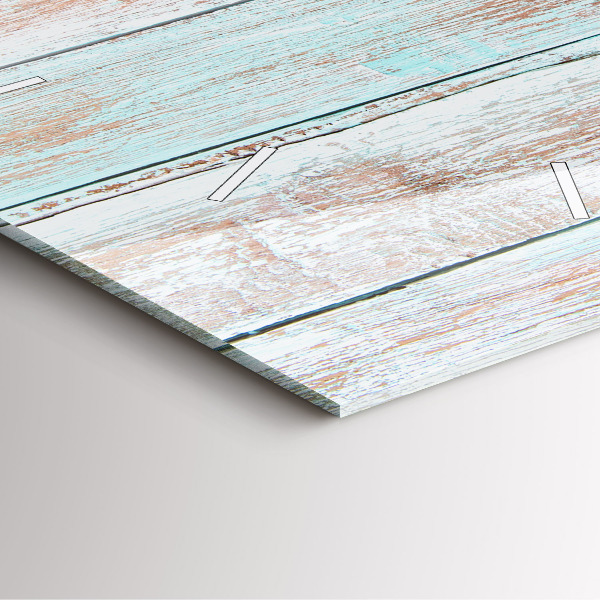 Orologio quadrato Legno pastello