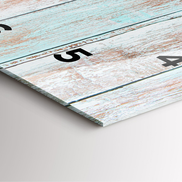 Orologio quadrato Legno pastello