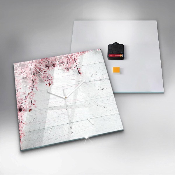 Orologio quadrato Fiori primaverili