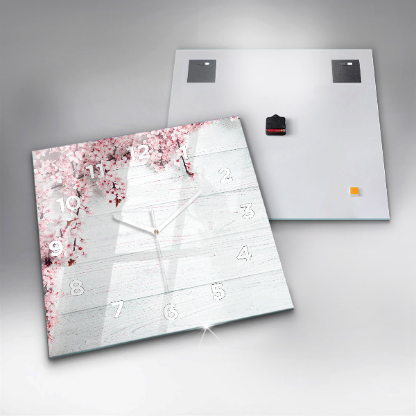 Orologio quadrato Fiori primaverili