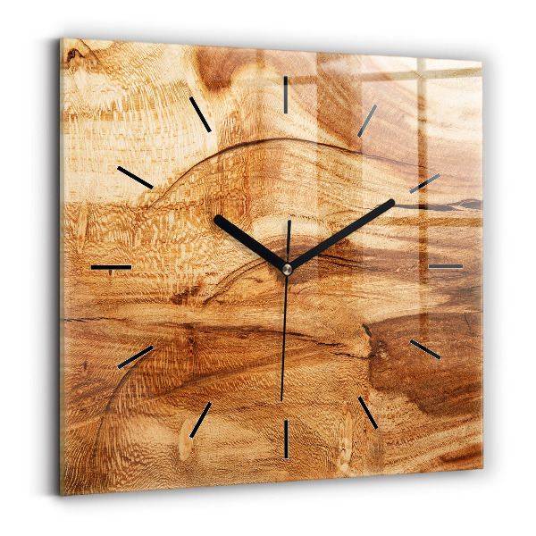 Orologio quadrato Struttura del legno