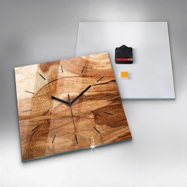 Orologio quadrato Struttura del legno