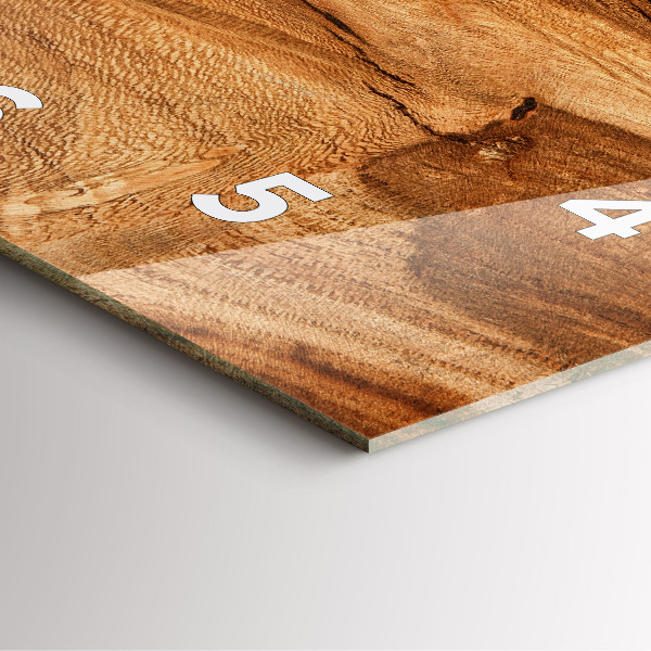 Orologio quadrato Struttura del legno