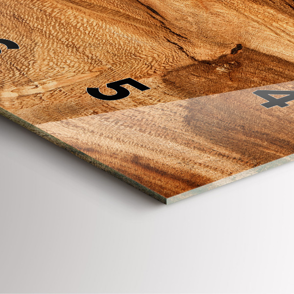 Orologio quadrato Struttura del legno