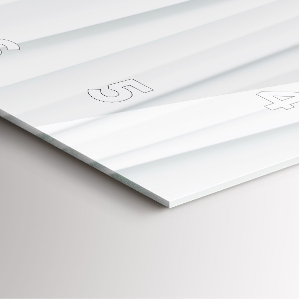 Orologio quadrato Trama delle onde