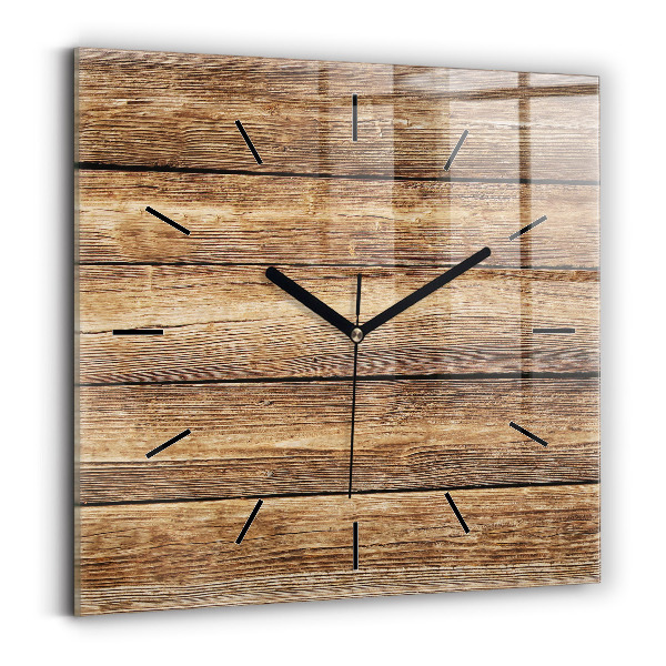 Orologio quadrato Tavole di legno