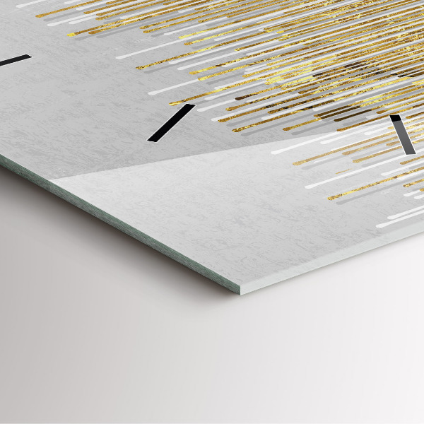 Orologio quadrato Motivo decorativo e oro