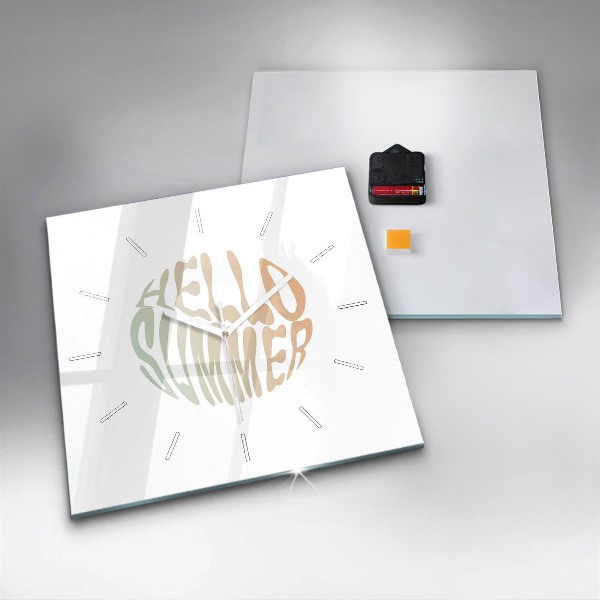 Orologio quadrato Ciao Estate!