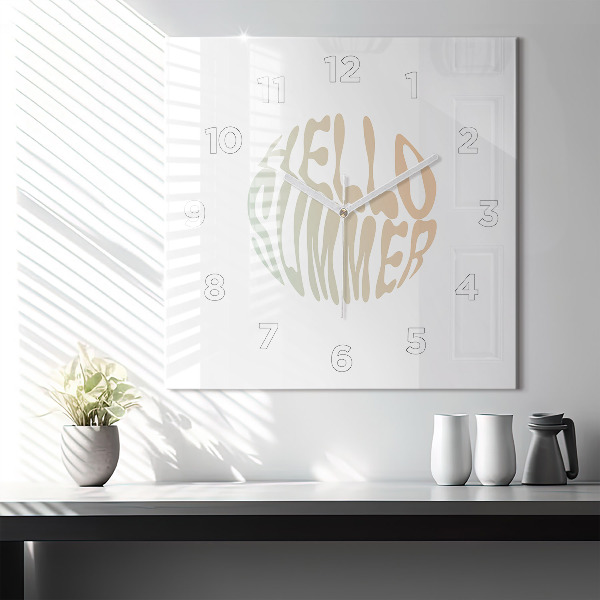 Orologio quadrato Ciao Estate!