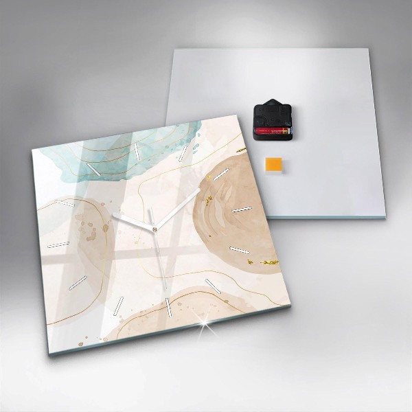 Orologio quadrato Macchie di acquerello