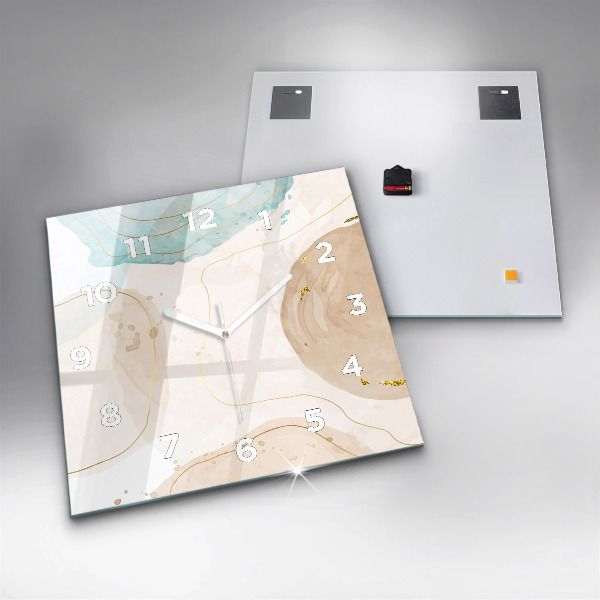 Orologio quadrato Macchie di acquerello