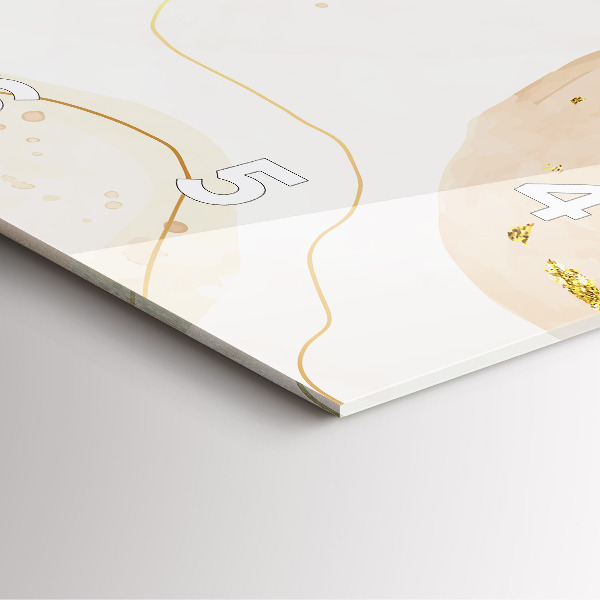 Orologio quadrato Macchie di acquerello