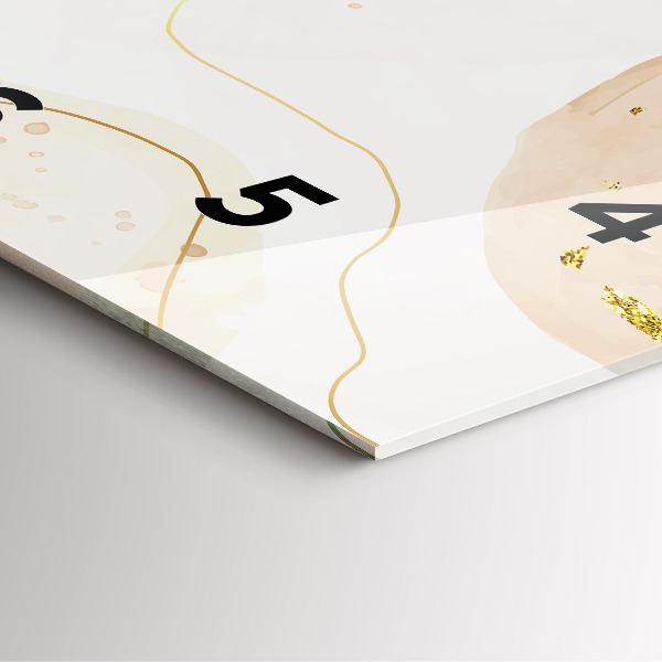 Orologio quadrato Macchie di acquerello