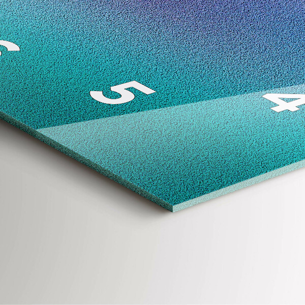 Orologio quadrato Motivo a gradiente