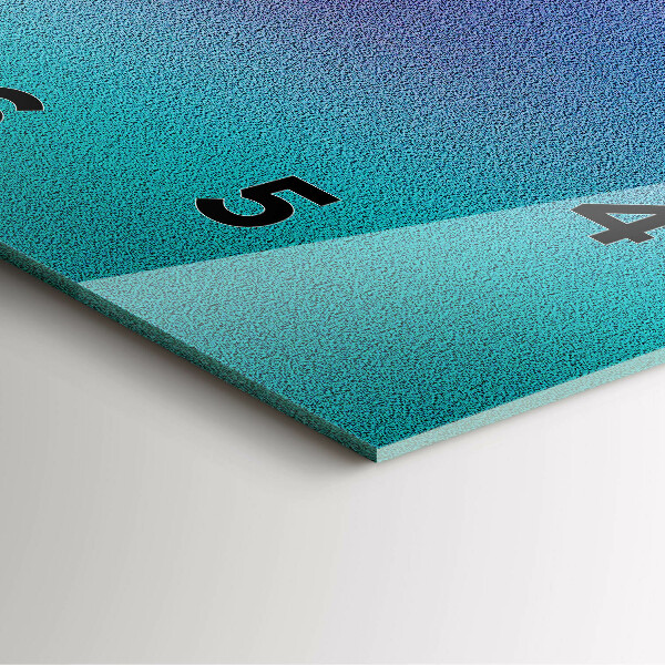 Orologio quadrato Motivo a gradiente