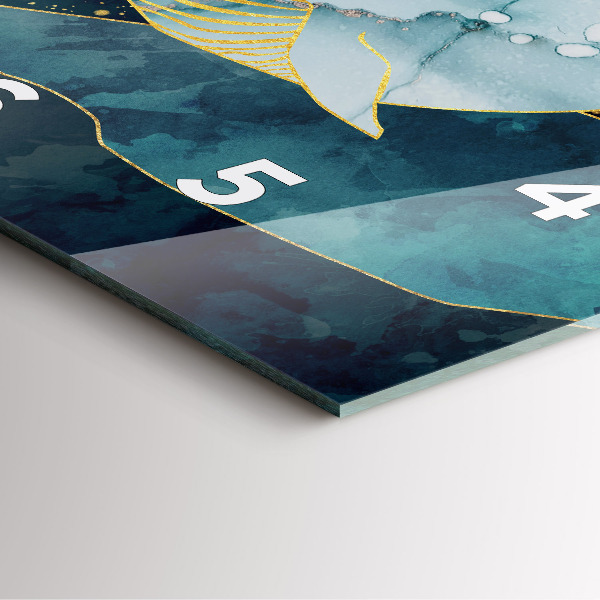 Orologio quadrato Balena astratta