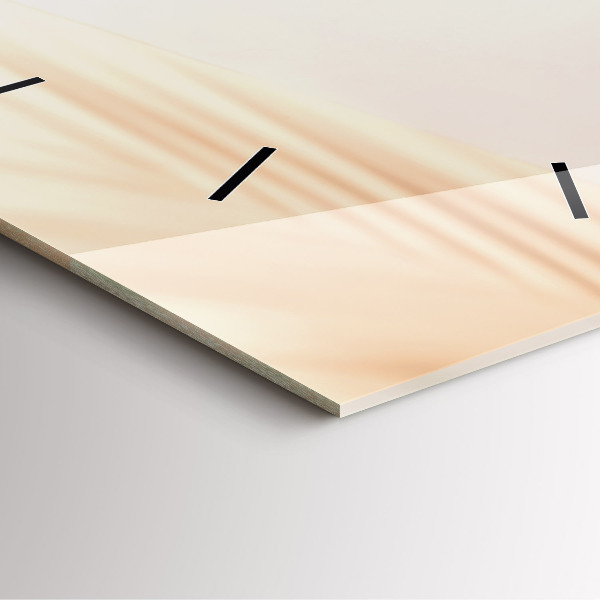 Orologio quadrato in vetro Astrazione cremosa