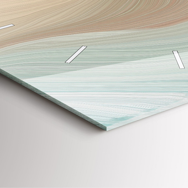 Orologio quadrato in vetro Astrazione delle onde