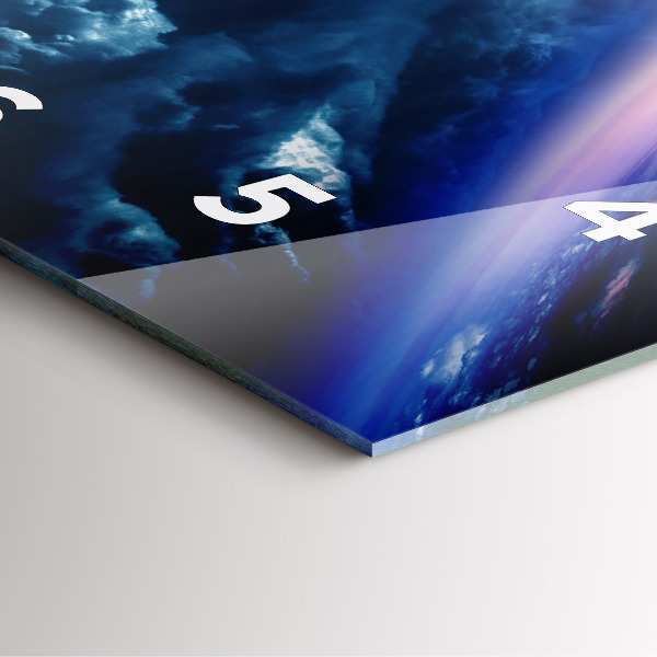 Orologio quadrato in vetro Grande Galassia