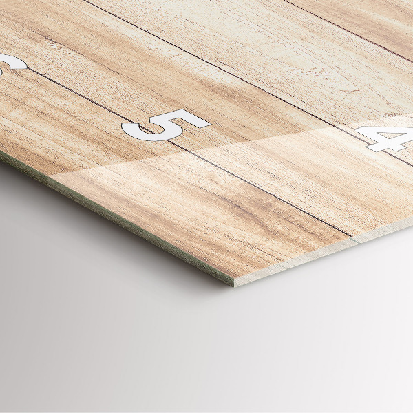 Orologio quadrato in vetro Struttura in legno