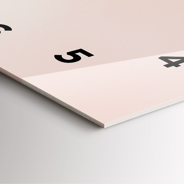 Orologio quadrato in vetro Foglie tropicali dorate