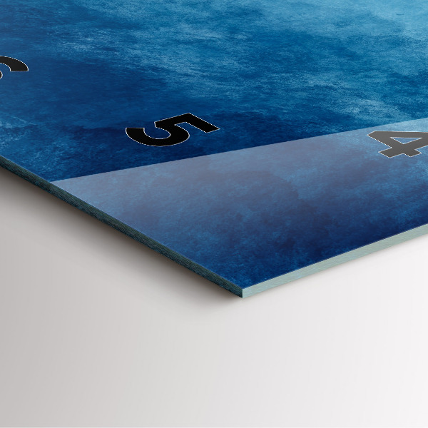 Orologio quadrato in vetro Acqua di prelievo