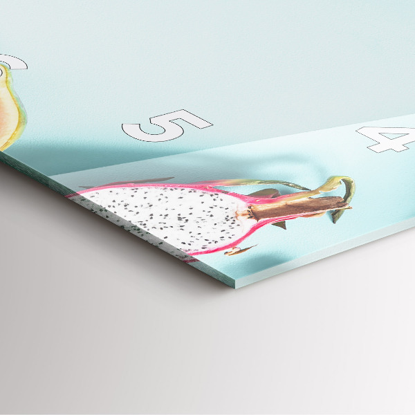 Orologio quadrato in vetro Composizione estiva