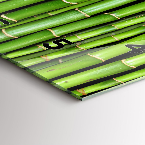 Orologio quadrato Bambù asiatico