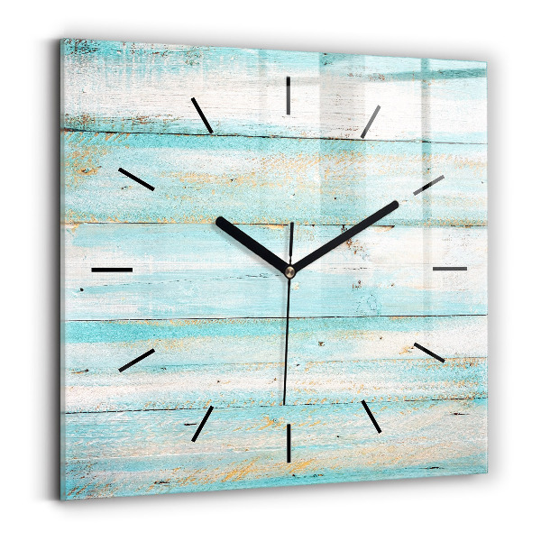 Orologio quadrato Tavole blu