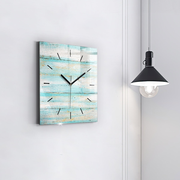 Orologio quadrato Tavole blu