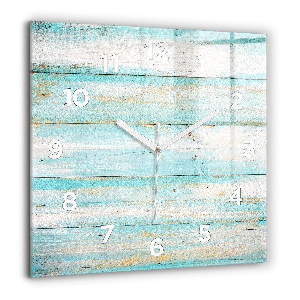 Orologio quadrato Tavole blu