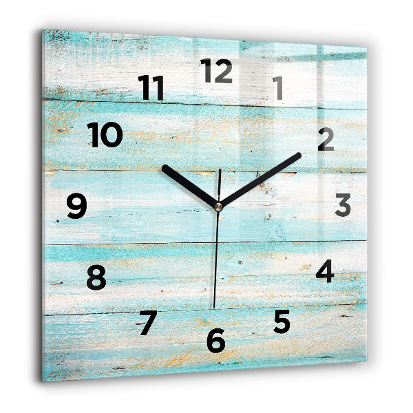 Orologio quadrato Tavole blu