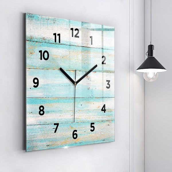 Orologio quadrato Tavole blu