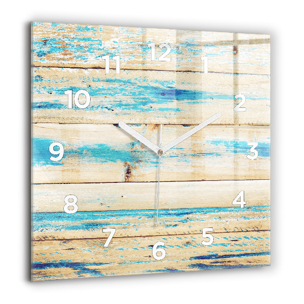 Orologio quadrato Legno graffiato