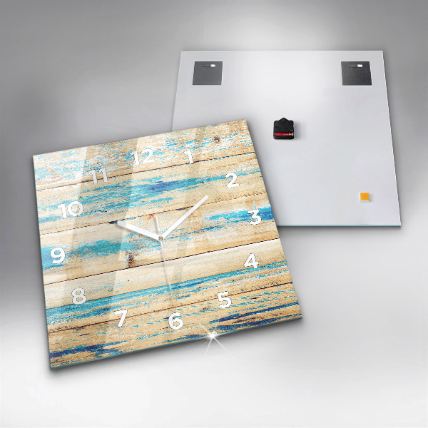 Orologio quadrato Legno graffiato