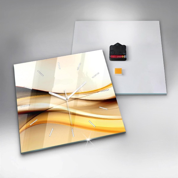 Orologio quadrato Onda astratta