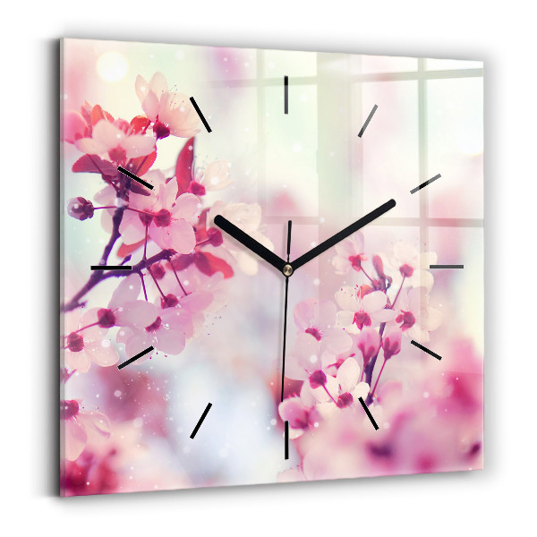 Orologio quadrato Fiori primaverili