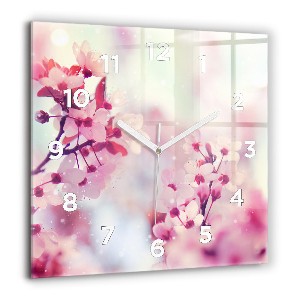 Orologio quadrato Fiori primaverili